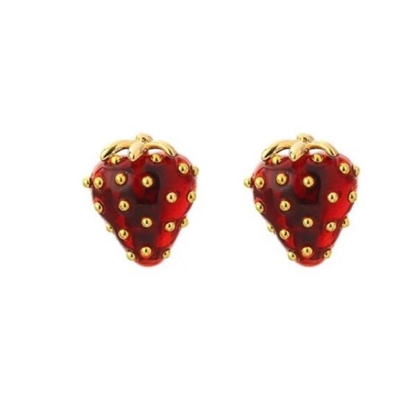 - Katespade strawberry earrings - Picture 7 of 10